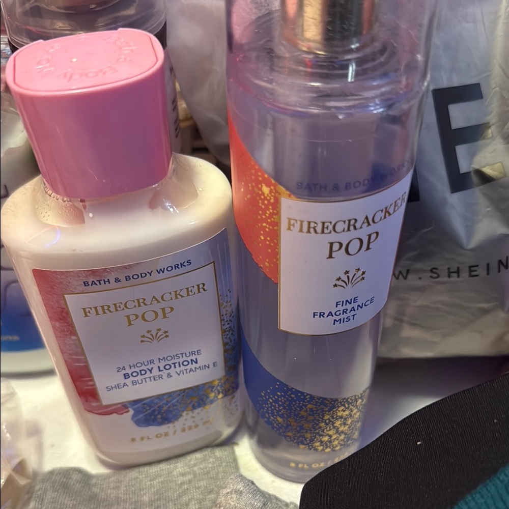 BBW Firecracker Pop lotion and body spray
